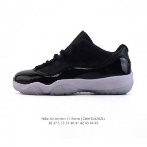 耐克乔丹11代 Nike Air Jordan 11 Retro 复低帮刻男女运动鞋 Aj11代经典设计，深受球员与球迷喜爱。Jordan 乔丹 采用漆皮牛培革