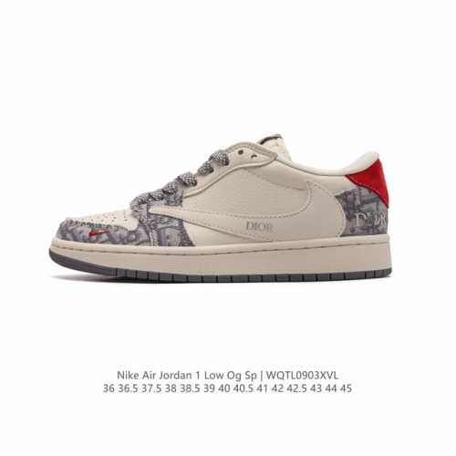 公司级 耐克 Nike Air Jordan 1 Low Og Sp Military Blue Aj1乔1 倒勾 迪奥 Dior联名 低帮篮球鞋 Aj1 乔丹