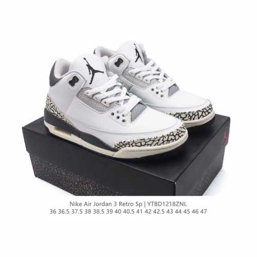 公司级 耐克 乔丹 Aj3 耐克 Nike Air Jordan 3 Retro Se 乔3 复刻篮球鞋 乔丹3代 三代 男女子运动鞋，作为 Aj 系列中广受认