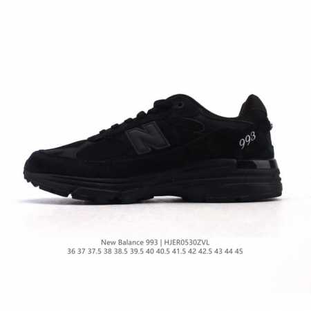 公司级 Newbalance 新百伦993系列美产老爹鞋总统经典复古运动鞋纽巴伦993总统慢跑鞋。卓越的舒适性与经典风格相得益彰，打造出我们的 Made In - 点击图像关闭