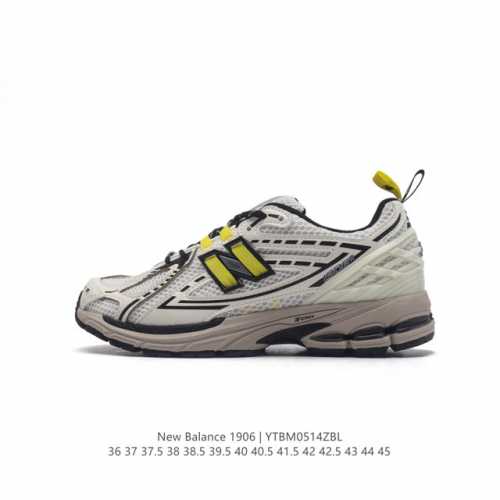 新百伦 New Balance M1906系列 复古运动鞋单品宝藏老爹鞋款。作为nb最经典的档案鞋型之一，与2002一样，1906有着nb最成熟的技术加持和复古