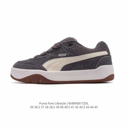 公司级 Puma 彪马 男女运动板鞋，原楦原纸版开发版型，采用环保纤维革组合翻毛皮饰片鞋面材质，外置耐磨橡胶大底蕾哈娜同系面包鞋太好看了！彪马Puma Park - 点击图像关闭