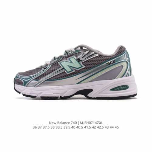 New Balance Mr740 Nb新百伦系列复古老爹风休闲运动慢跑鞋。采用轻质牛剖革拼接透气网眼衬垫织物鞋面材质 T-Beam大底提供足步弓支撑 保持步态