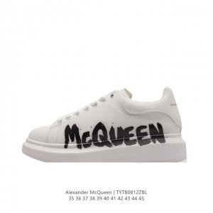 alexandermcqueen 亚历山大 麦昆mcq 运动小白鞋厚底增高闪尾光滑牛皮平底鞋休闲鞋 时尚男女板鞋潮运动鞋 ，火爆到大街小巷无人不知，无人不晓的境