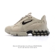 160 耐克 Nike 美国元祖街头潮牌Stussy斯图西 X Nike Air Zoom Spiridon Caged 2“乳白黑麻布”斯皮里东牢笼2代系列运