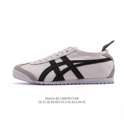 Asics 亚瑟士 女鞋真标半码制 配足弓鞋垫 日产经典老牌-鬼塚虎 Onitsuka Tiger Mexico 66经典墨西哥系列复古经典百搭板鞋休闲运动鞋慢