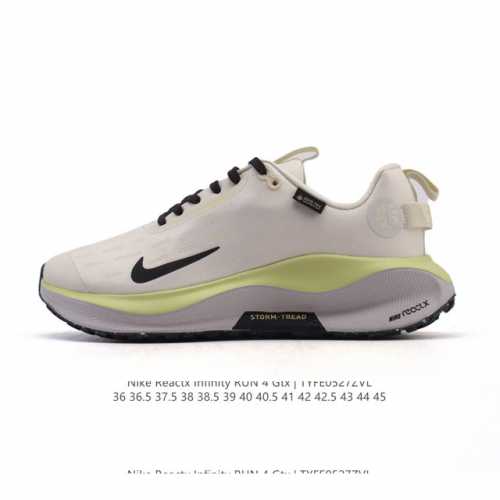 耐克 Nike Infinity Run 4 Gore-Tex 男女子防水公路跑步鞋 厚底增高百搭老爹运动鞋 Nike Reactx 泡绵提供高出 Nike R