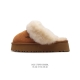 公司级 UGG 棉拖 雪地靴 俏皮可爱的百变造型， 美国轻奢品牌UGG 平底系列冬季羊毛一体雪地休闲保暖毛毛家居包头棉拖鞋。官方同步包装 检验标 材料采用原厂防