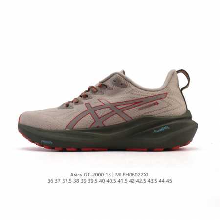 新品 亚瑟士Asics男女子稳定支撑跑步鞋 Gt-2000 13 厚底增高运动老爹鞋 Asics Gt-2000 13是一款专为日常慢跑和长距离训练设计的跑鞋， - 点击图像关闭