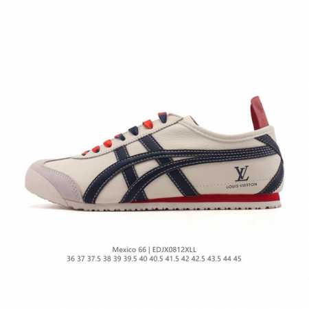 公司级 Asics 亚瑟士 男女鞋 配足弓鞋垫 日产经典老牌-鬼塚虎 Onitsuka Tiger Mexico 66经典墨西哥系列复古经典百搭板鞋休闲运动鞋慢 - 点击图像关闭