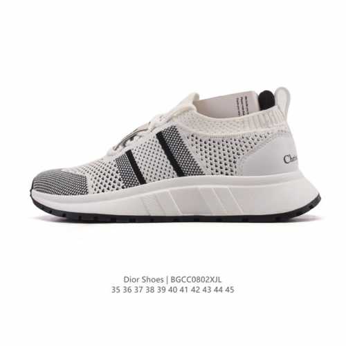 公司级 Dior 迪奥 高奢品牌 彰显高级气质 Dior 运动鞋低帮系列复古休闲鞋时尚慢跑鞋厚底老爹鞋圆头系带 运动跑鞋 生活休闲鞋 男女同款 时髦单品 时尚百