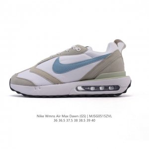 公司级 耐克 Nike Air Max Dawn 黎明系列 低帮气垫百搭休闲运动慢跑鞋 从配色上彰显出浓厚的复古气质 最大的亮点当属鞋型设计上加入结构元素 汲取