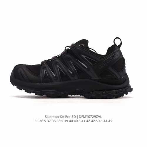 新品公司级 Salomon萨洛蒙 Xa Pro 3D 户外运动 网布减震防滑透气 低帮跑步鞋 男女同款 沙场灰#萨洛蒙Xapro3D 大面积的织物材质让质感超级