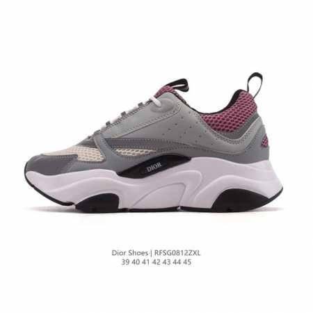 公司级 Dior 迪奥 高奢品牌 彰显高级气质 Dior 运动鞋低帮系列复古休闲鞋时尚慢跑鞋厚底老爹鞋圆头系带 运动跑鞋 生活休闲鞋 男女同款 时髦单品 时尚百 - 点击图像关闭