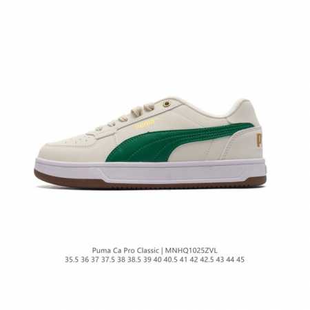 彪马 Puma Ca Pro Classic 百搭单品彪马复古休闲鞋经典男女板鞋，搭配精心设计的配色组合，营造浓郁的复古氛围。鞋面打孔细节,提升穿着时的舒适度。 - 点击图像关闭