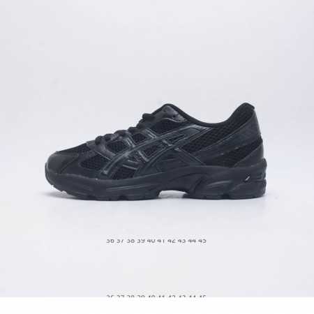 Asics 亚瑟士 新款情侣健步减震复古鞋gel-1 男女时尚透气运动潮流耐磨休闲鞋 选用网眼与皮革相接，复古而富有层次感。网布搭配银色金属感线条，虎爪 Log - 点击图像关闭