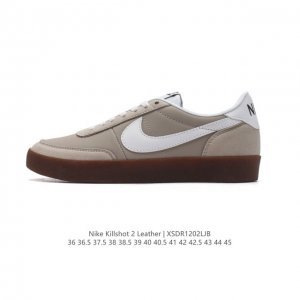 耐克板鞋 米白 复古板鞋j.Crew X Nike 联名 Killshot Ii Leather 男女休闲复古运动鞋。采用米白色皮革制作鞋身，大号swoosh