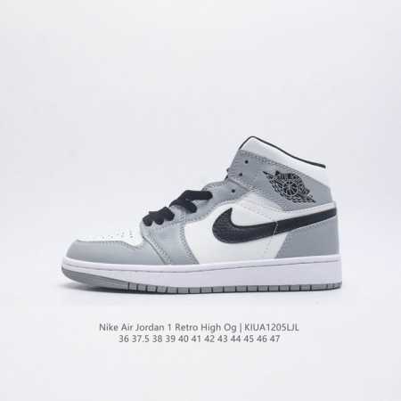 真二层 耐克 Nike Air Jordan 1 Retro High Og 乔丹一代aj1 乔1 Aj1 高帮篮球鞋复刻运动鞋 皮面高帮板鞋的设计灵感源自运动 - 点击图像关闭