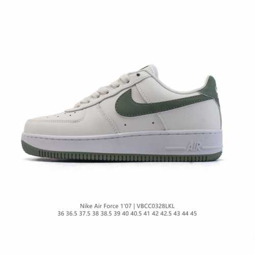 120 耐克 Nike Air Force 1 ’07 空军一号 Af 1 低帮 厚底增高百搭 小白鞋 休闲运动板鞋。柔软、弹性十足的缓震性能和出色的中底设计，
