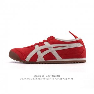 Asics 亚瑟士 男女鞋真标半码制 配足弓鞋垫 日产经典老牌-鬼塚虎 Onitsuka Tiger Mexico 66经典墨西哥系列复古经典百搭板鞋休闲运动鞋