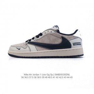 公司级 真标 耐克 Nike Air Jordan 1 Low Og Sp Military Blue Aj1乔1倒勾 2025年新款 蛇年新款 低帮篮球鞋 A