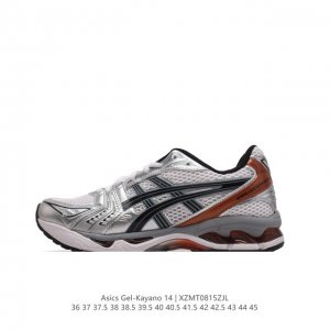 亚瑟士 Asics Gel-Kayano 14 公司级版本运动休闲透气专业缓震慢跑鞋。采用工程弹性双层再生网格密度鞋面材质，后跟3D可视gel缓震乳胶物料，升级