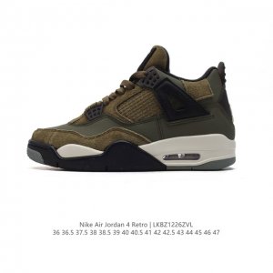 头层皮 耐克 Nike Air Jordan 4 Retro Og迈克尔 乔丹aj4代乔4 中帮复古休闲运动文化篮球鞋。秉承轻量化的速度型篮球鞋设计思想完成设计