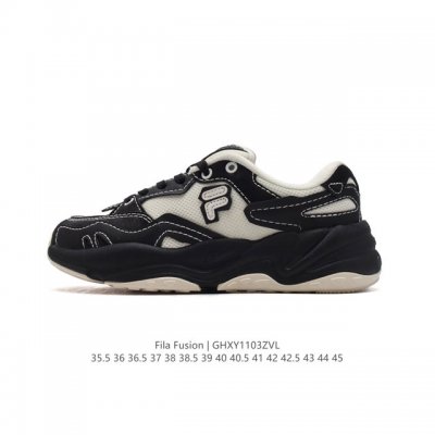 斐乐 男女款老爹鞋 FILA FUSION 厚底增高百搭运动板鞋 意大利百年经典运动品牌，网红单品 小红书推荐爆款 FILA斐乐新款小白鞋斐乐潮牌文化街头风运动