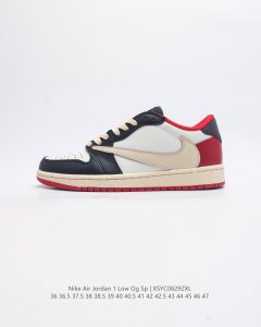 耐克运动鞋 Nike Air Jordan 1 Low Og Sp 倒勾 低帮篮球鞋 Aj1 乔丹1代 Aj1 乔1 反向脚趾复古运动鞋 亮点之处在于鞋侧的倒置