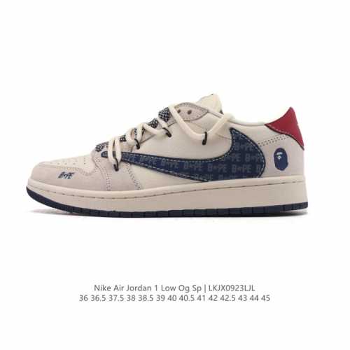 耐克 Nike Air Jordan 1 Low Og Sp Military Blue Aj1乔1倒勾 2025年新款 低帮篮球鞋 Aj1 乔丹1代 Aj1