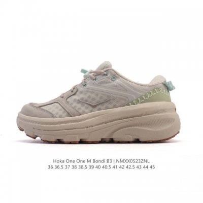 新品公司级 Hoka One One Bondi B3Ls联名运动鞋Hoka One One Bondi B3Ls 舒适防滑耐磨 低帮跑步鞋 男女同款运动鞋 出