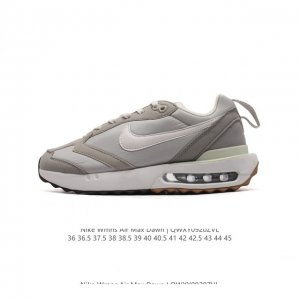 公司级 耐克 Nike Air Max Dawn 黎明系列 低帮气垫百搭休闲运动慢跑鞋，从配色上彰显出浓厚的复古气质。最大的亮点当属鞋型设计上加入结构元素，汲取