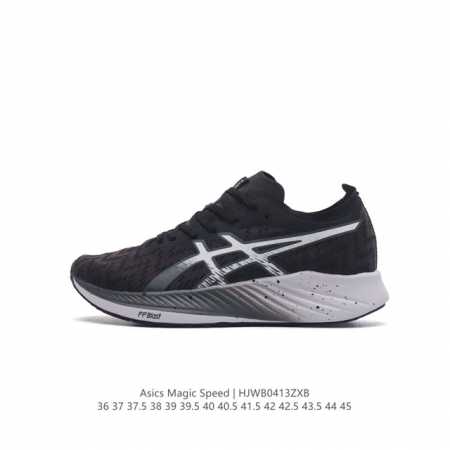 Asics亚瑟士magic Speed系列碳板竞速跑步鞋 鞋款采用亚瑟士ff Blast Cushioning中底设计，为运动中带来回弾性和轻量性感受。工程网眼 - 点击图像关闭