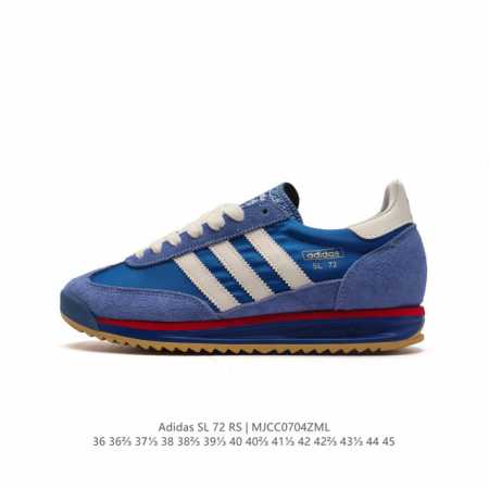 阿迪达斯Adidas SL 72 SHOES 经典复古薄底运动鞋 T头鞋 三叶草复古休闲跑步鞋休闲运动鞋 这款经典运动鞋携复古型格，来访你的活力日常 采用舒爽尼 - 点击图像关闭