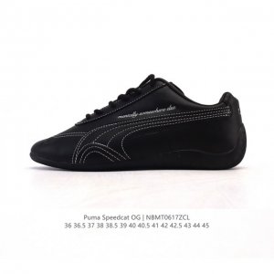 Puma Speedca Og 彪马极速赛车系列低帮德训风拼接复古百搭休闲运动赛车鞋 鞋款从80、90年代赛车手所穿的防火赛车鞋为原型，鞋身线条模仿了赛车的流线