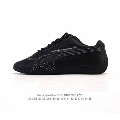 Puma Speedca Og 彪马极速赛车系列低帮德训风拼接复古百搭休闲运动赛车鞋 鞋款从80、90年代赛车手所穿的防火赛车鞋为原型，鞋身线条模仿了赛车的流线