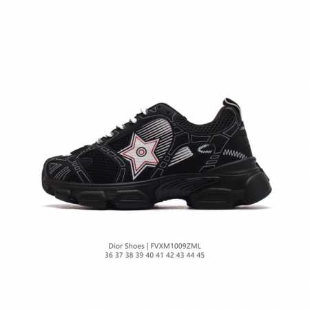 公司级 Dior 迪奥 高奢品牌 彰显高级气质 Dior 运动鞋低帮系列复古百搭休闲鞋时尚慢跑鞋厚底老爹鞋。 码数：36-45 编码：Fvxm 9Zml - 点击图像关闭