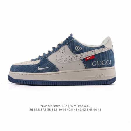 公司级 Af1耐克 Nike Air Force 1 ‘07 Low 空军一号 小白鞋 厚底增高百搭运动板鞋 Gucci联名 原楦头原纸板 打造纯正空军版型，专 - 点击图像关闭