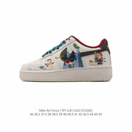 公司级 Af1耐克 圣诞节限定 Nike Air Force 1 ‘07 Low 空军一号 厚底增高百搭运动板鞋 原楦头原纸板 打造纯正空军版型，专注外贸渠道 - 点击图像关闭
