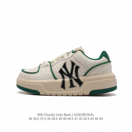 mlb Chunky Liner Basic 人气单品学长鞋系列轻量增高厚底百搭休闲运动板鞋 男女轻便胶鞋 高级街头休閒品牌鞋。Mlb Chunky Liner - 点击图像关闭