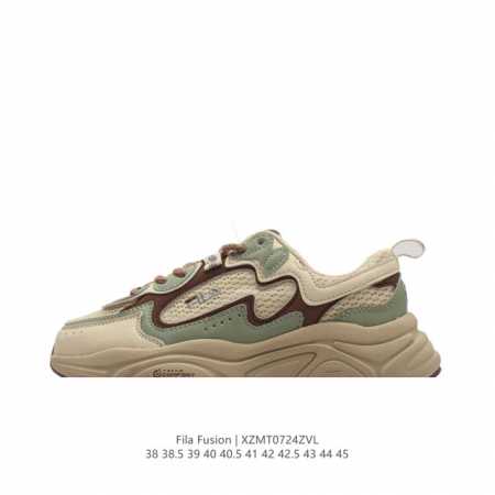 Fila Fusion 意大利百年经典运动品牌，网红单品 小红书推荐爆款 Fila斐乐火星鞋新款复p古百搭运动鞋斐乐潮牌文化篮球鞋 街头风运动鞋老爹鞋厚底跑步鞋 - 点击图像关闭