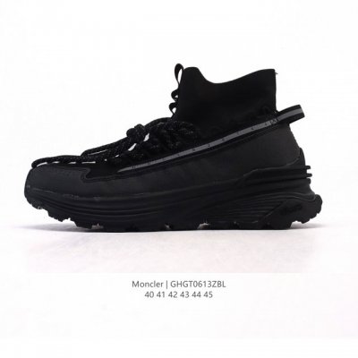 公司级 Moncler 盟可睐 蒙口 Trailgrip Gtx 抗撕裂材质山地户外运动鞋 厚底增高 筒袜式中高帮男女鞋。鞋身采用Cordura防撕裂尼龙 Go
