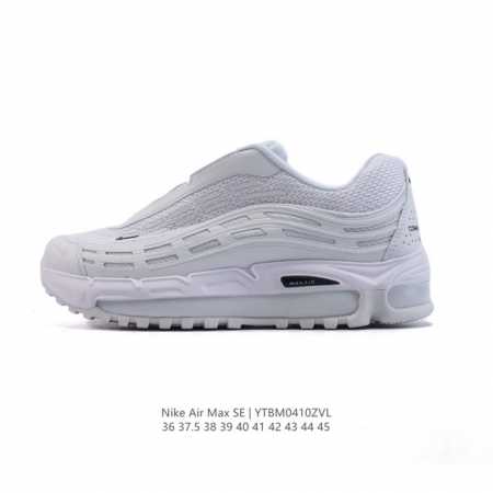 耐克Nike休闲鞋 经典 气垫 Air Max 97 子弹气垫低帮运动鞋。Air Max '97 运动跑鞋以流线型鞋身和卓越科技为热爱运动的你造就全方位防护，强 - 点击图像关闭