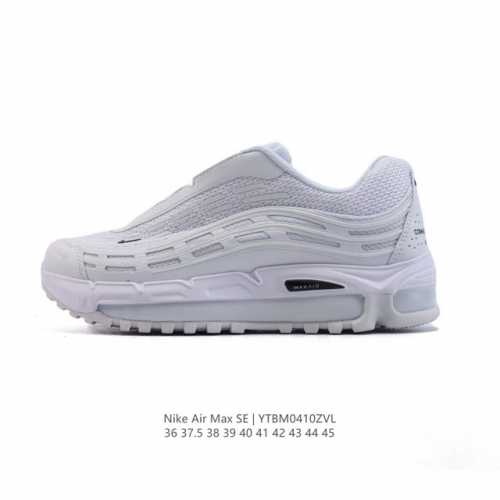 耐克Nike休闲鞋 经典 气垫 Air Max 97 子弹气垫低帮运动鞋。Air Max '97 运动跑鞋以流线型鞋身和卓越科技为热爱运动的你造就全方位防护，强