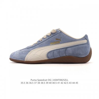 Puma Speedca Og 彪马极速赛车系列低帮德训风拼接复古百搭休闲运动赛车鞋 鞋款从80、90年代赛车手所穿的防火赛车鞋为原型，鞋身线条模仿了赛车的流线