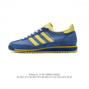 阿迪达斯adidas Sl 72 Shoes 经典复古薄底运动鞋 T头鞋 三叶草复古休闲跑步鞋休闲运动鞋 这款经典运动鞋携复古型格，来访你的活力日常 采用舒爽织