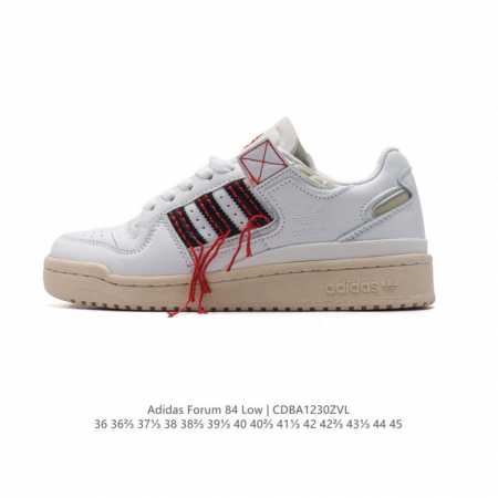 Adidas 阿迪达斯 Forum 84 Low Shoes 饰有摩登细节的forum 经典板鞋运动鞋休闲篮球运动板鞋。当adidas Forum篮球鞋初次登上 - 点击图像关闭