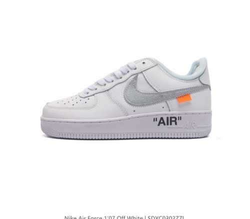 耐克 Off-White X Nk Air Force 1 Mca 空军一号低帮板鞋 Ow联名绿色艺术馆 全套原原楦纸版 越南原大装底 内置全气掌垫 重金采购原