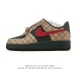 公司级 Af1耐克 Nike Air Force 1 ‘07 Low 空军一号 2025年 新款 Gucci 联名 厚底增高百搭运动板鞋 原楦头原纸板 打造纯正