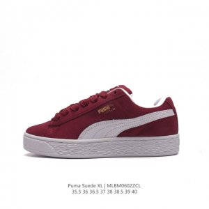 彪马puma Suede Xl 低帮复古轻便透气防滑减震休闲鞋 厚底增高运动板鞋。 尺码: 35.5-40含半码 货号：395205 01 编码：Mlbm060
